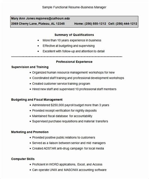 Combination Resume Template Word