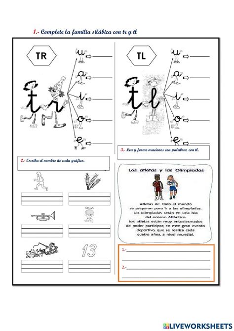 Ejercicio De Silabas Trabadas Con Tr Tl En Silabas Trabadas My Xxx Hot Girl