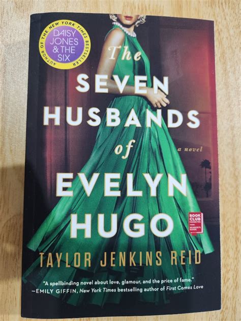 Seven Husbands Of Evelyn Hugo By Taylor Jenkins Reid Hobbies And Toys