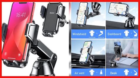 Car Phone Holder Mount Blukar 2022 Upgraded 4 In 1 Super Stable Cell