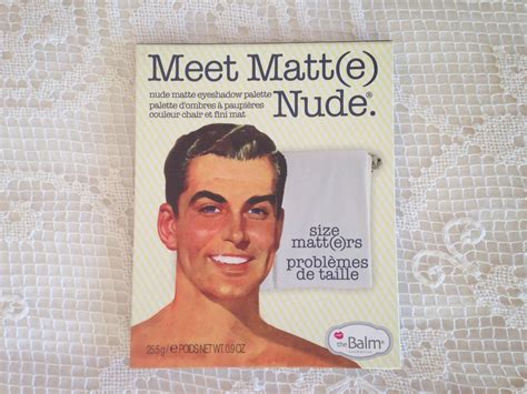 The Balm Palette Meet Matt E Nude The Beauty Satisfaction