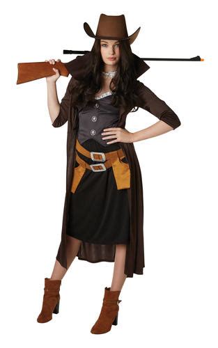 Gunslinger Ladies Fancy Dress Wild West Cowgirl Western Adults Costume Outfit Ebay