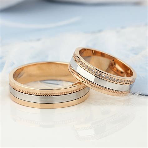 simple wedding bands matching 1