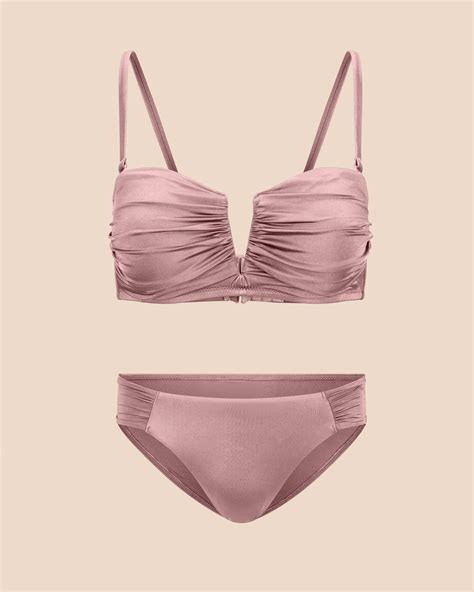 Tanisha Medium Gray Two Piece Bikini S Adore Me