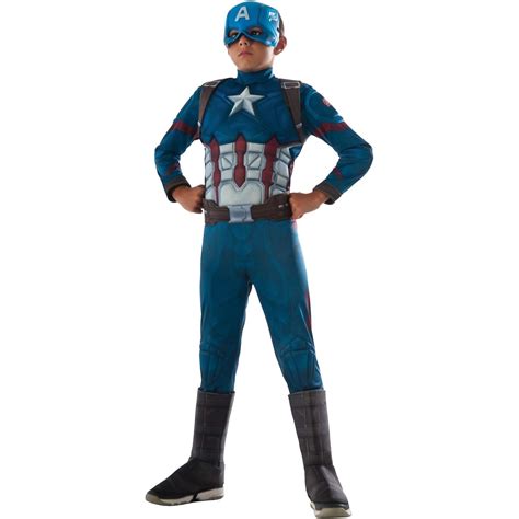 Captain America Muscle Chest Deluxe Child Costume - Discount Party Supplies