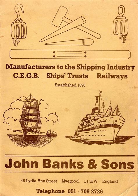 John Banks And And Sons Ships Blockmakers