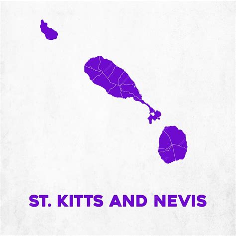 map of st kitts & nevis 1