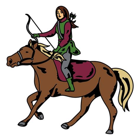 Horse Riding Archer Character Png And Svg Design For T Shirts