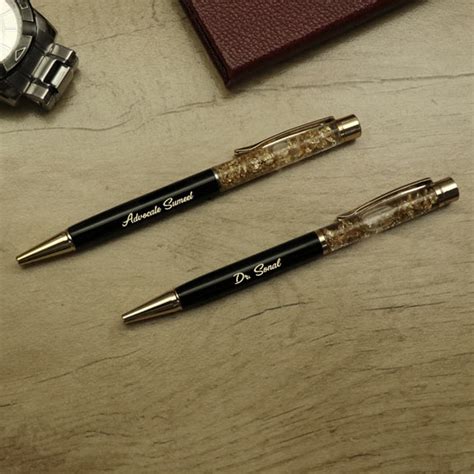 Personalized Gold Finish Pen set