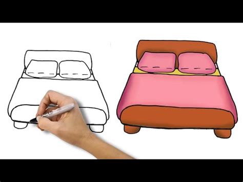 Camas Para Desenhar - 💗 Como desenhar uma cama muito fofa - Desenho para desenhar fofo e ...