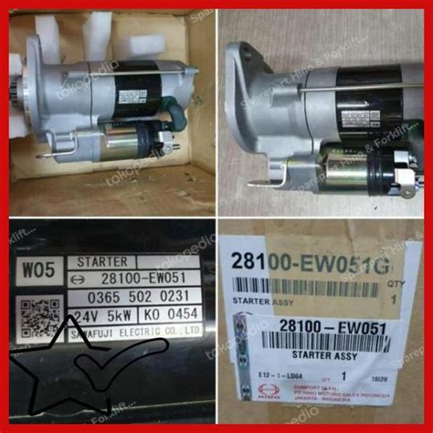 Jual Dinamo Starter Hino New Ew Genuine Hfk Shopee