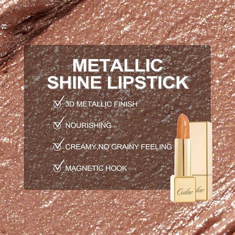 Oulac L Piz Labial Nude Para Mujer Con Brillo Met Lico D F Rmula Hidratante Ligera Color De