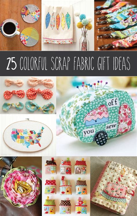 Colorful Scrap Fabric Projects To Gift Scrap Fabric Projects Diy