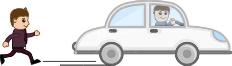 cartoon vector running   car royalty  stock image