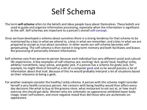 What Is Self Schemata