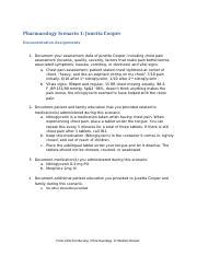 Pharmacology Scenario Chest Pain Assessment Medication Course Hero