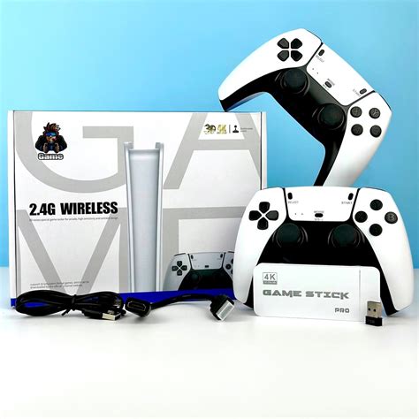 Портативна ігрова консоль M15 Game Stick 64Gb 4K HDMI + 2 бездротові ...