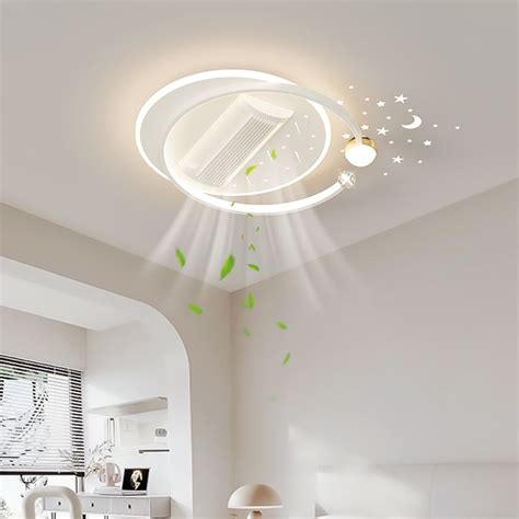 Ventilatore Da Soffitto Senza Pale In Metallo Semplice Con Led