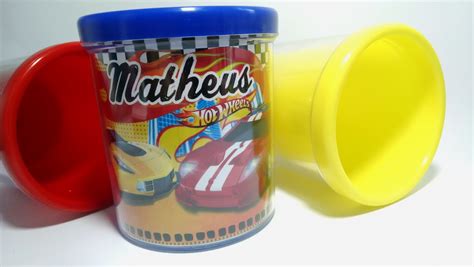 Hot Wheels Lembrancinha Caneca Acrilica Elo Produtos Especiais