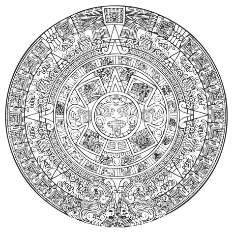 Mayan Calendar Drawing at GetDrawings | Free download