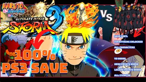 Naruto Shippuden Ultimate Ninja Storm Ps Bruteforce Savedata