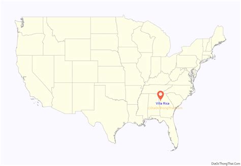 map  villa rica city thong thai real