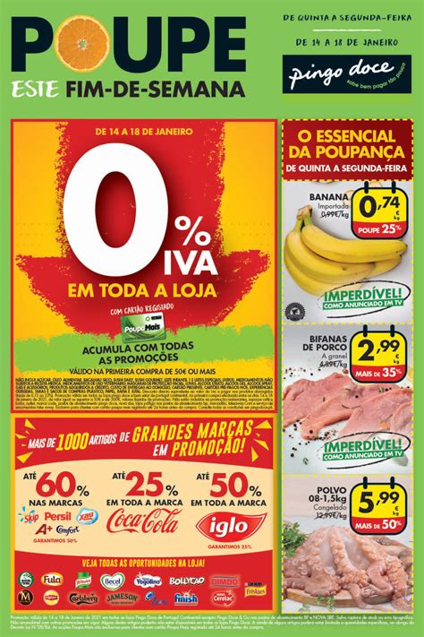 Folheto Pingo Doce Fim De Semana A Janeiro O Ca A Promo Es