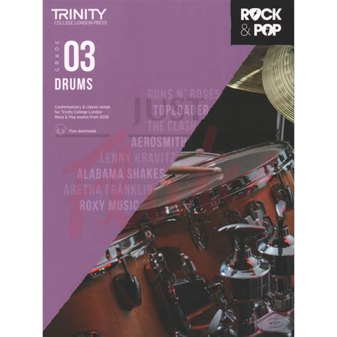 Trinity College London Rock And Pop Drums From 2018 Grade 3 Includes