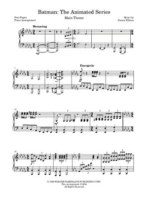 The Batman Theme Sheet Music Arrangements Available Instantly