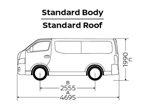 Colors And Dimensions Boot Space Nissan Urvan