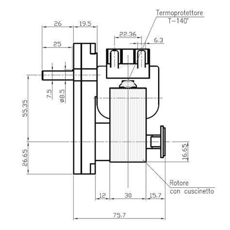 ᐉ Motoriduttore Motore coclea Kenta K9115005 1 5RPM per stufa a