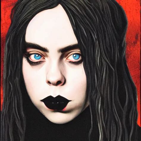 A Gothic Portrait Of Billie Eilish Stable Diffusion Openart