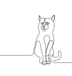 Continuous line drawing a world map Royalty Free Vector