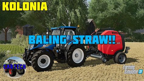 BALING STRAW KOLONIA EP2 Farming Simulator 22 YouTube