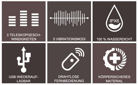 Realistischer Vibrierender Dildo Stoßvibrator Mit Fernbedienung Teleskop Und