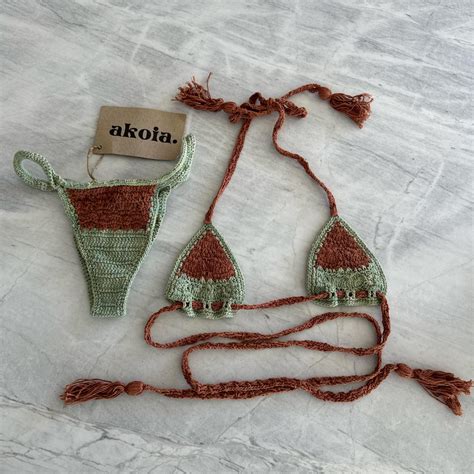 Akoia Crochet Bikini Size XS RRP 250 Brand New Depop