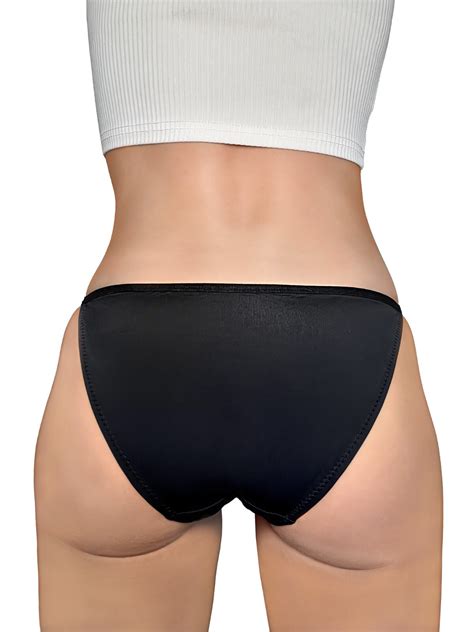 Nabtos Women Nylon String Bikini Sexy Silky Panties Low Rise Cotton Liner Pack Ebay