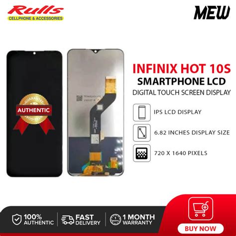 Smartphone LCD For Infinix Hot 10s Digital Touch Screen Display Frame Assembly For Replacement