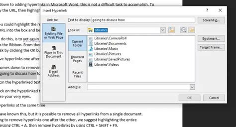 How To Add Remove Or Turn Off Hyperlinks In Word