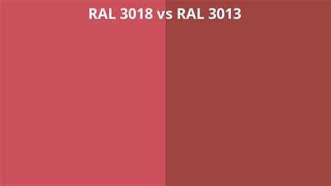 Ral 3018 Vs 3013 Ral Colour Chart Uk