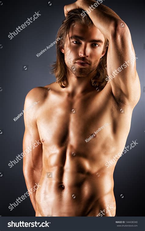 Sexual Muscular Nude Man Posing Over Stock Photo Shutterstock