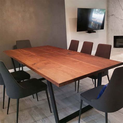 Solid Wood Dining Table Toronto ️ 100% Premium Canadian Walnut