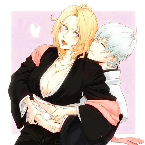 Ichimaru Gin Matsumoto Rangiku Bleach Boy Girl Blonde Hair Blue