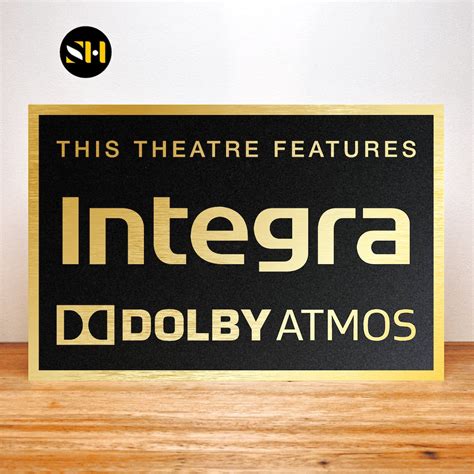 Integra Dolby Atmos Home Theatre Signs Signage Cinema Decor Etsy