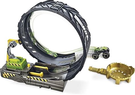 Hot Wheels Monster Trucks Glow In The Dark Epic Loop Challenge Playset