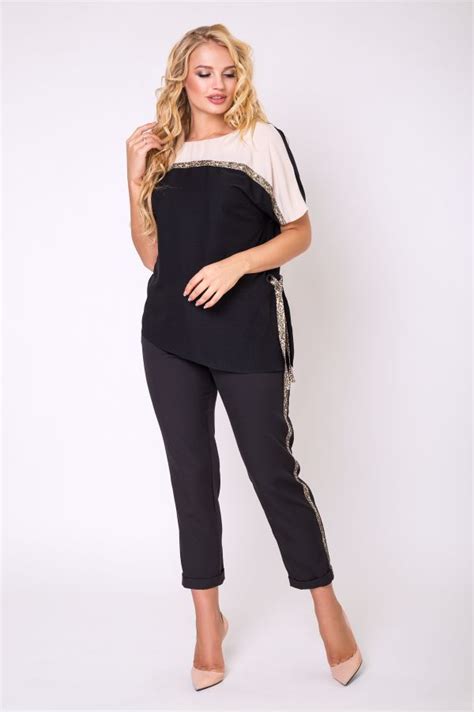 Купить Блуза "Примула" (черный) в Украине: Харьков, Киев оптом и в ...