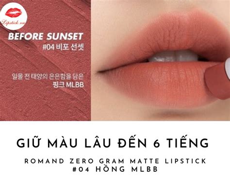 Review Son Romand Màu Evening Cam Đỏ Đất Đẹp Nhất Hot Nhất