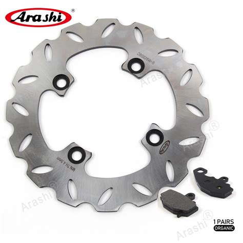 92e Arashi CNC Rear Brake Disc Rotor Brake Pads For KAWASAKI NINJA