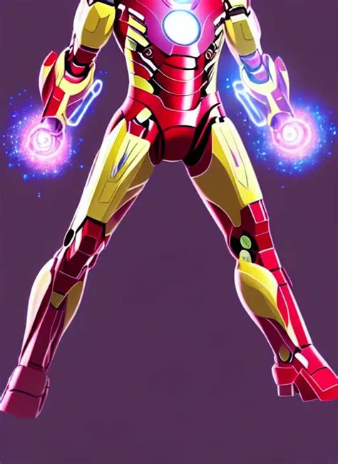 Full Body Portrait Of Ironman As A Magical Star Stable Diffusion