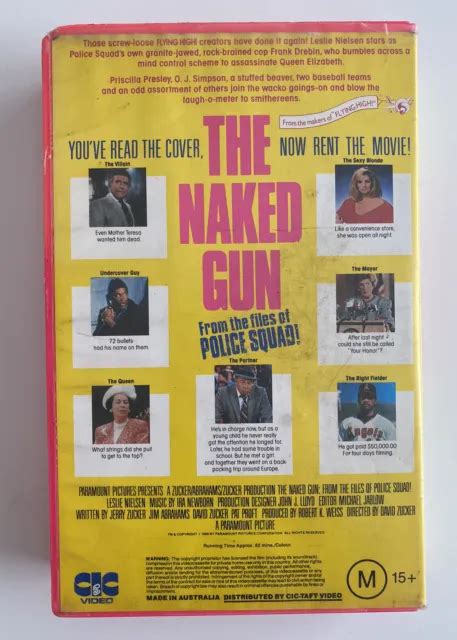 THE NAKED GUN VHS CIC Taft Video Big Box Ex Rental Tape 1988 Leslie Nielsen 12 32 PicClick UK